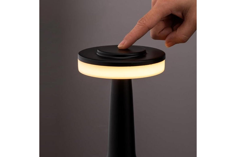 LUMIRO Portable LED Table Lamp with Touch Sensor - Black