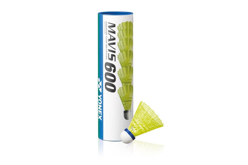 Yonex Mavis 600 Shuttlecock (Pack of 6) (Yellow) (One Size)