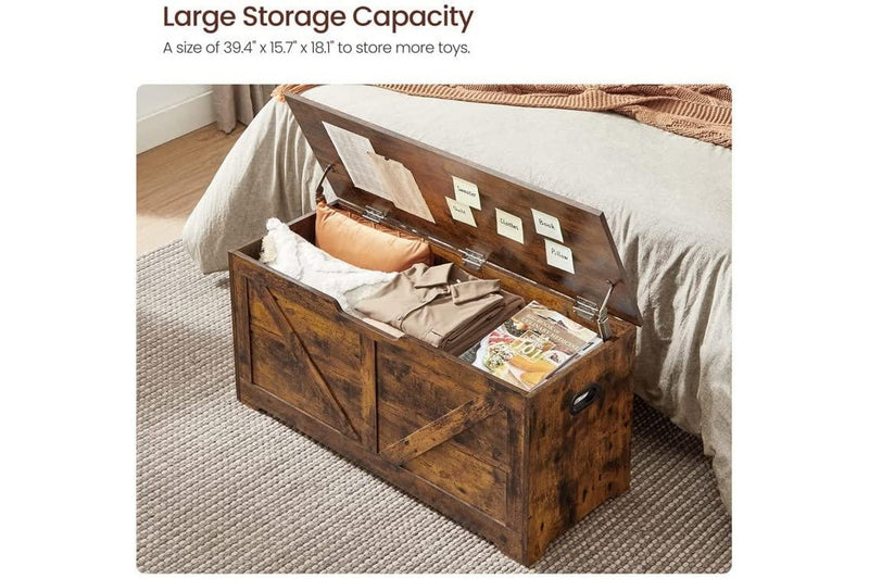 Vasagle Farmhouse Style Storage Bench