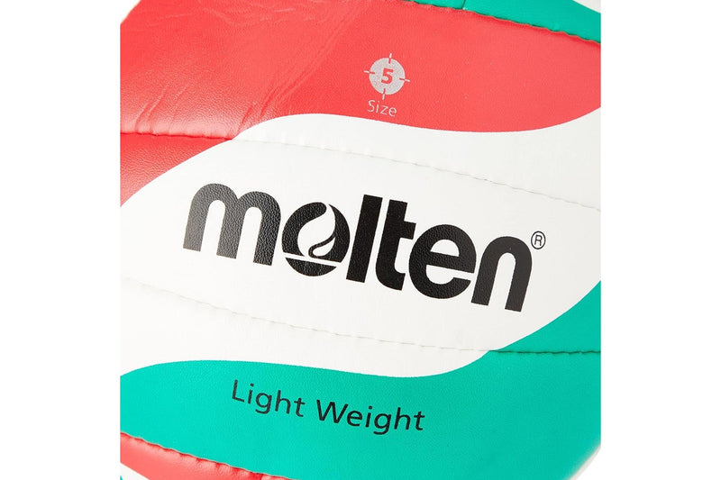 Molten V5M1800-L Volleyball (White/Green/Red) (5)