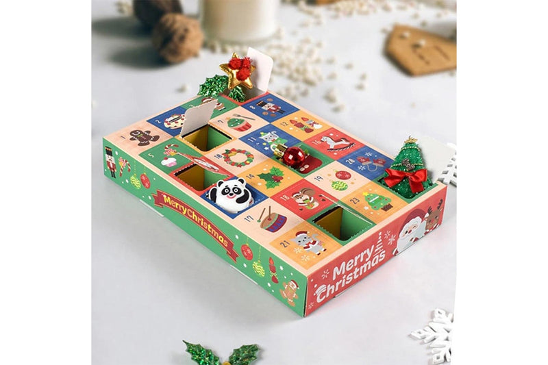 5Pcs Empty Christmas Advent Calendar Boxes to Fill 24 Days Countdown Calendar for Xmas Goody Ornaments