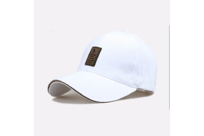 Men Fashion Baseball Hat White - Standard