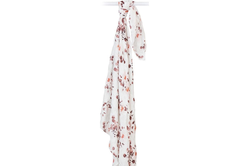 Lulujo: Muslin Bamboo Swaddle - Eucalyptus