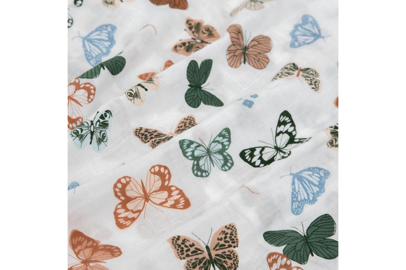 Little Unicorn: Pillowcase Set - Butterflies (2 Pack)