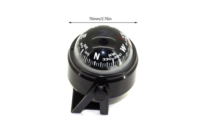 Navigation Sensitive Marine Auto Strong Directive Compass Small Black Ball Ideal For Boat Car - Standard