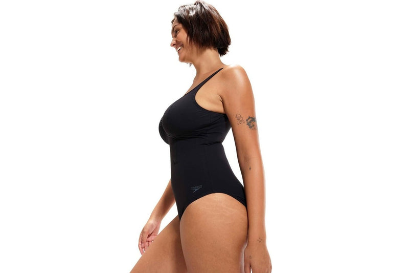 Speedo Womens/Ladies AquaNite Shaping One Piece Swimsuit (Black) (18 UK)