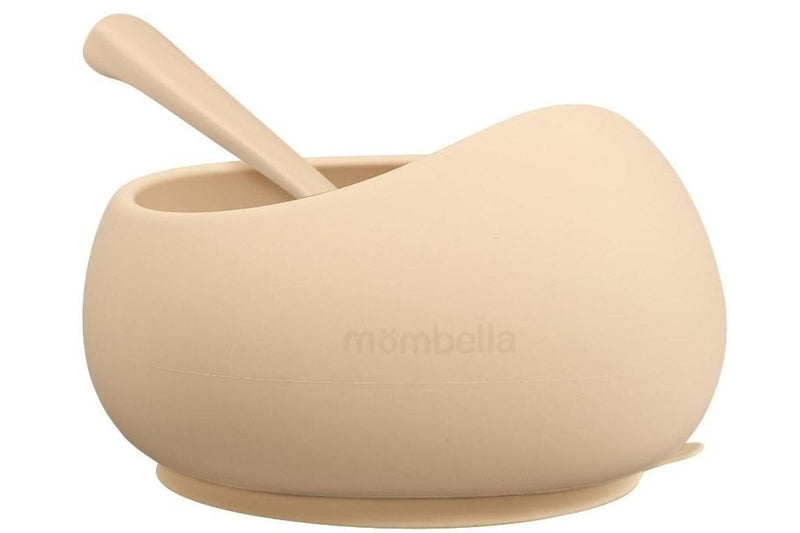 Mombella: Silicone Suction Bowl - Light Brown