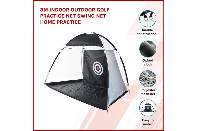 3m Indoor Outdoor Golf Practice Net Swing Net Home Practice