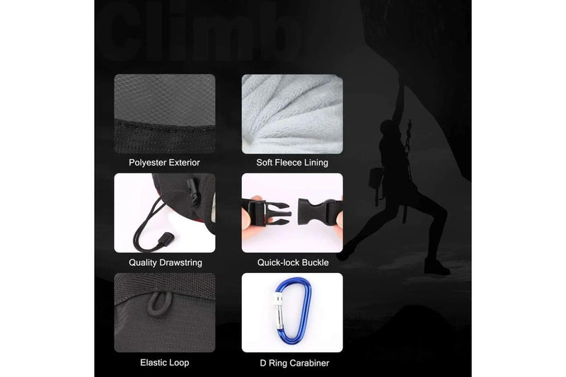 Climbing Gym Magnesium Powder Storage Adjustable Waist Belt Nonslip Chalk Bag Bouldering Gymnastics