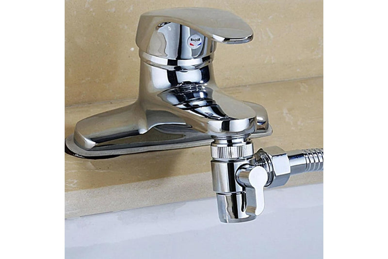 Switch Faucet Adapter 2-Way Tee Connector Water Tap Connector Diverter Valve Shower Arm Diverter