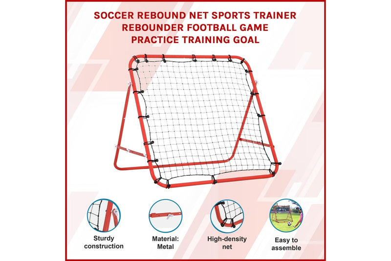 Soccer Rebound Net Sports Trainer Rebounder Football Game Practice Training Goal