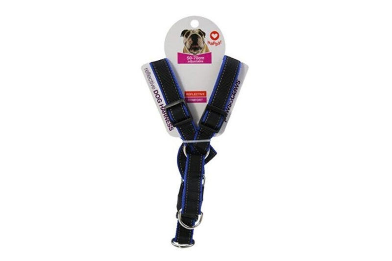 3x Paws & Claws Premium Dog Harness 50-70cm Reflective Adjustable Strap Assort.