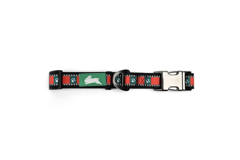 NRL South Sydney Rabbitohs Reflective Pet Dog Collar Walking Lead Set