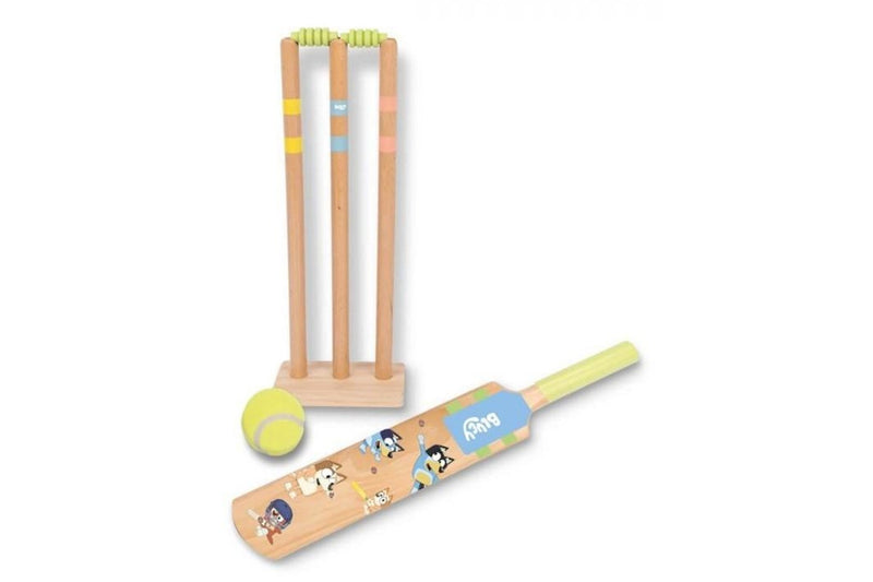 Bluey: Wooden Cricket Set