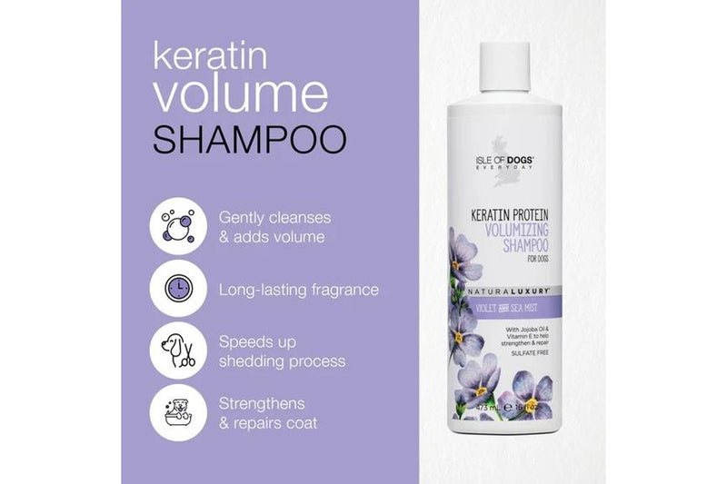 Isle of Dog: Everyday Natural Luxury - Keratin Volumising Shampoo (448ml)