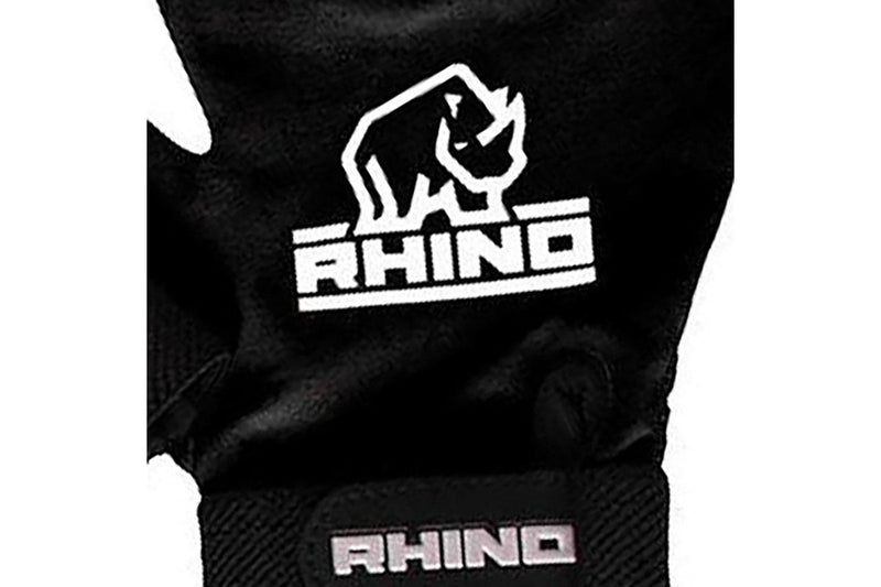 Rhino Unisex Adult Pro Half Finger Rugby Mitts (Black) (S-M)