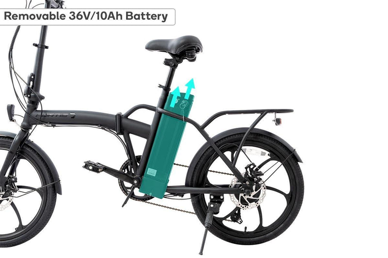 Fortis Shimano 6-Speed 20" Foldable Electric Bike