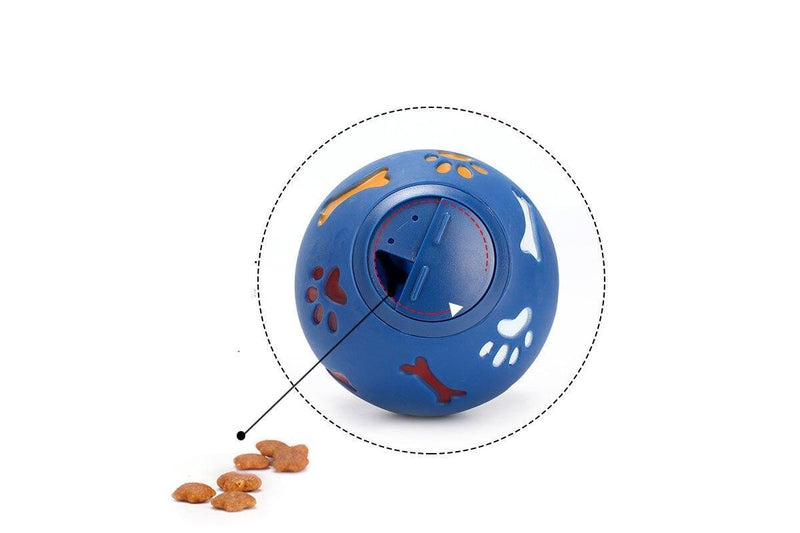 2 Sets of Interactive Pet Ball Boredom Buster Treat Dog Toy Red - L