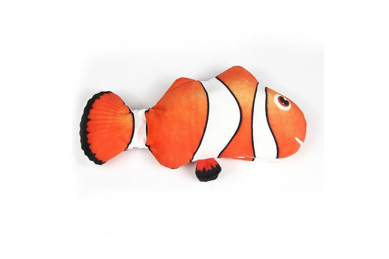 Moving Cat Kicker Fish Toy Realistic Flopping Wiggle Catnip Toys Plush Interactive Motion Kitten - Standard - Salmon