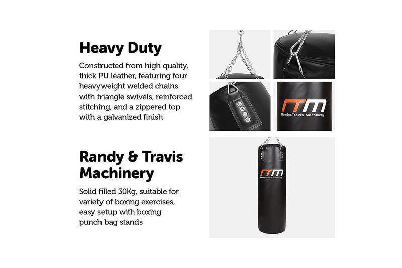 37Kg Boxing Punching Bag Filled Heavy Duty - One Size