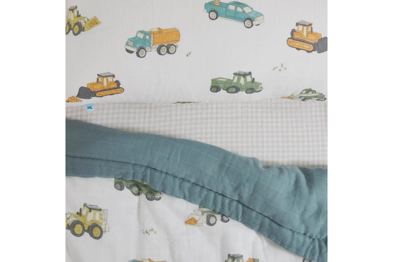 Little Unicorn: Toddler Bedding Set - Work Trucks