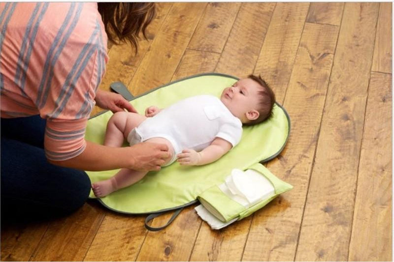 Baby Portable Change Mat clutch bag Travel Waterproof baby shower gift Fold