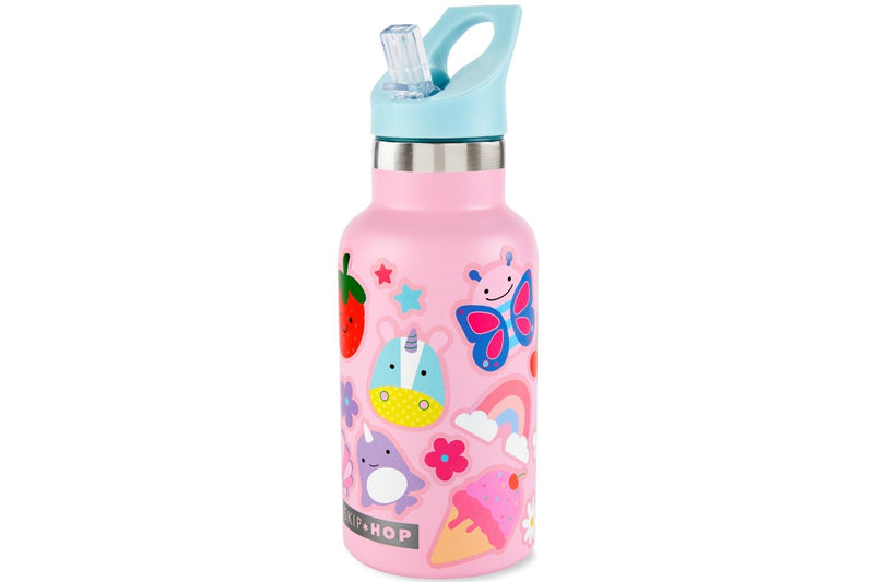 Skip Hop: Stainless Steel Canteen Bottle - Pink (380ml)