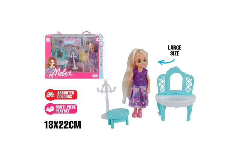 4pc Toylife Dress Up Doll Set w Accessory Kids Children Fun Pretend Toy 3y+