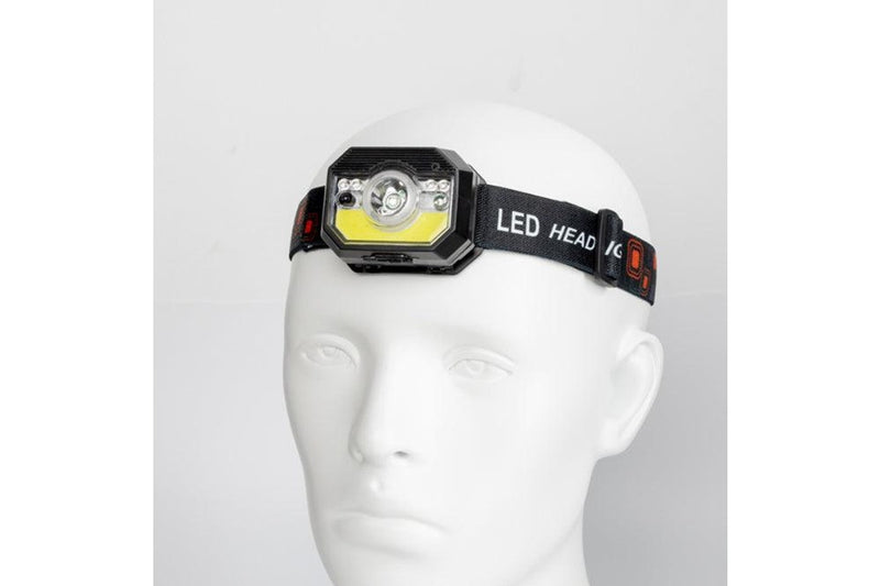 LED Sensor Headlamp Headlight Head Torch