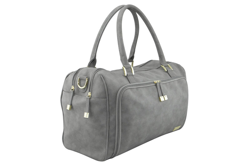 Isoki: Double Zip Satchel - Stone Grey