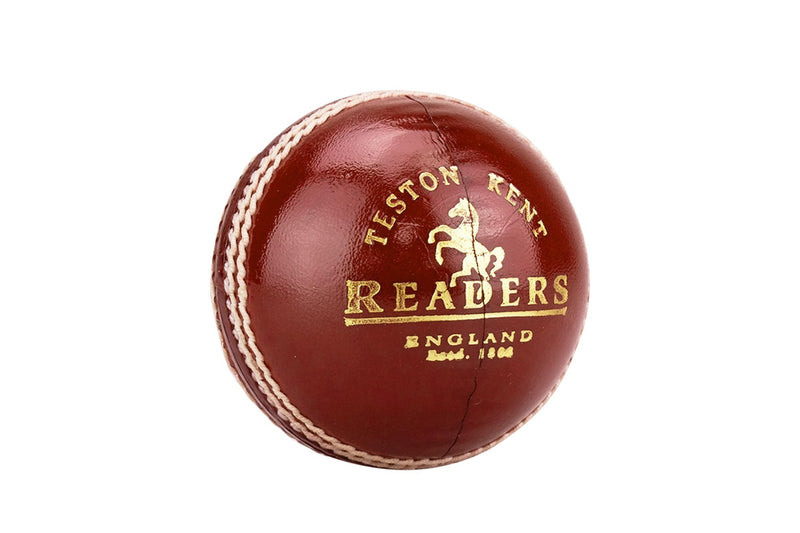 Readers Sovereign Special County A Leather Cricket Ball (Red) (One Size)