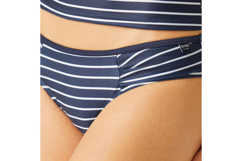 Regatta Womens/Ladies Aceana Stripe Bikini Bottoms (Navy/White) (14 UK)