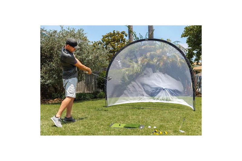 SKLZ Home Driving Range Outdoor Golf Net Golf Balls Tee Launch Pad Training Kit