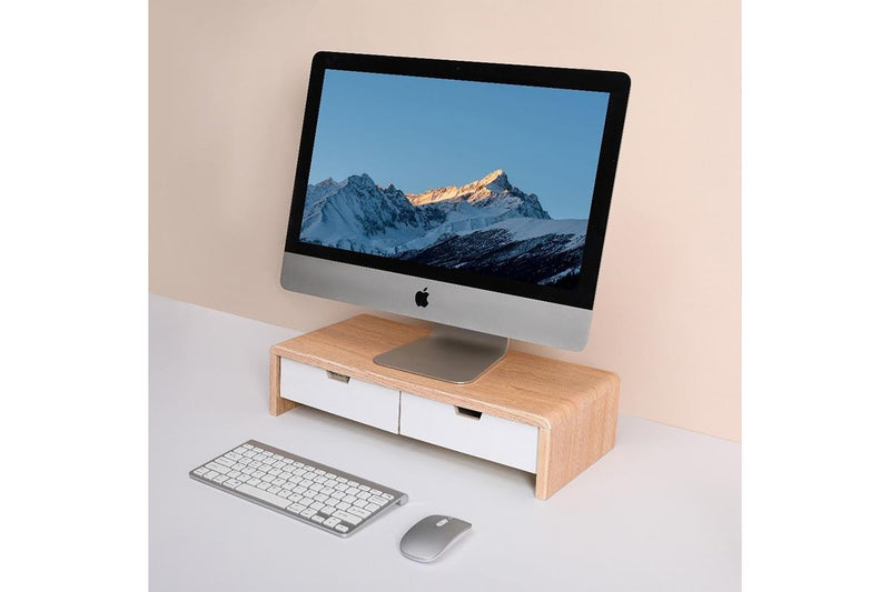 STORFEX Monitor Stand with 2 Storage Drawers