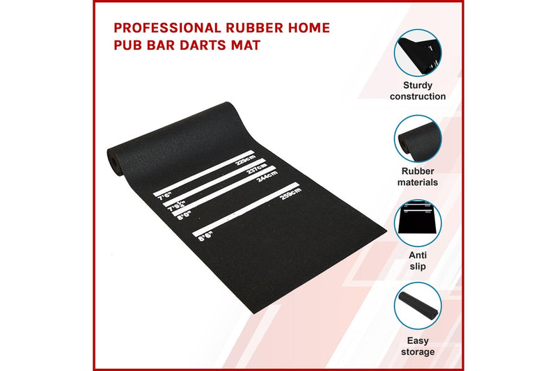 Professional Rubber Home Pub Bar Darts Mat