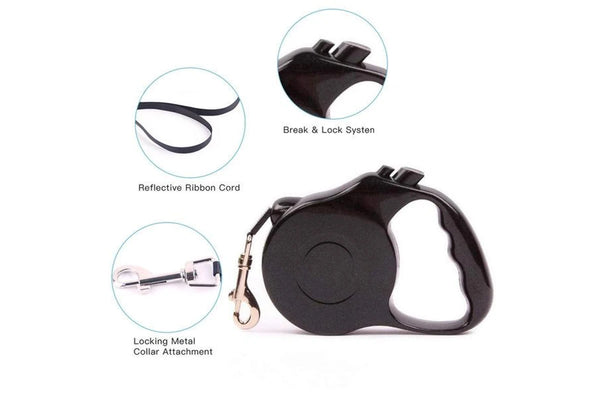 5m Retractable Dog Leash Pet Strong Extendable Medium Puppy Dog Pet Auto Leads