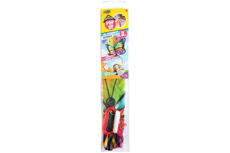 Kites Ready 2 Fly: Pop Up Nylon Diamond Kite - Butterfly