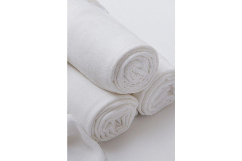 Little Bamboo: Muslin Wrap - Natural (3pk)