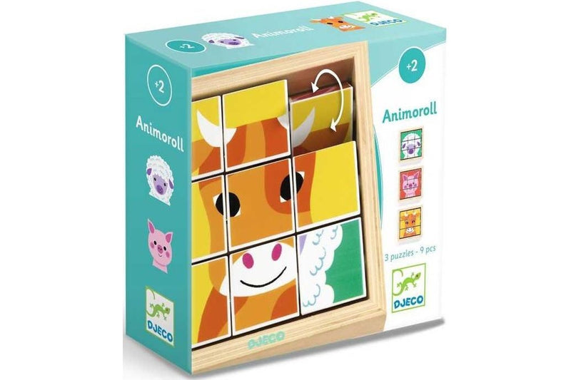 Djeco: Animoroll Wooden Puzzle