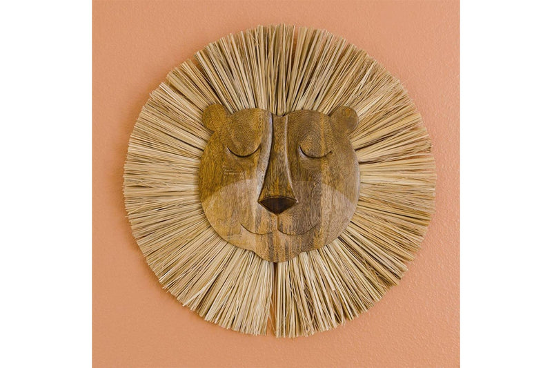 Crane Baby: Wooden Wall Decor - Lion