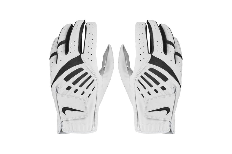 Nike Womens/Ladies Dura Feel IX Right Hand Golf Glove (White/Black) (L)