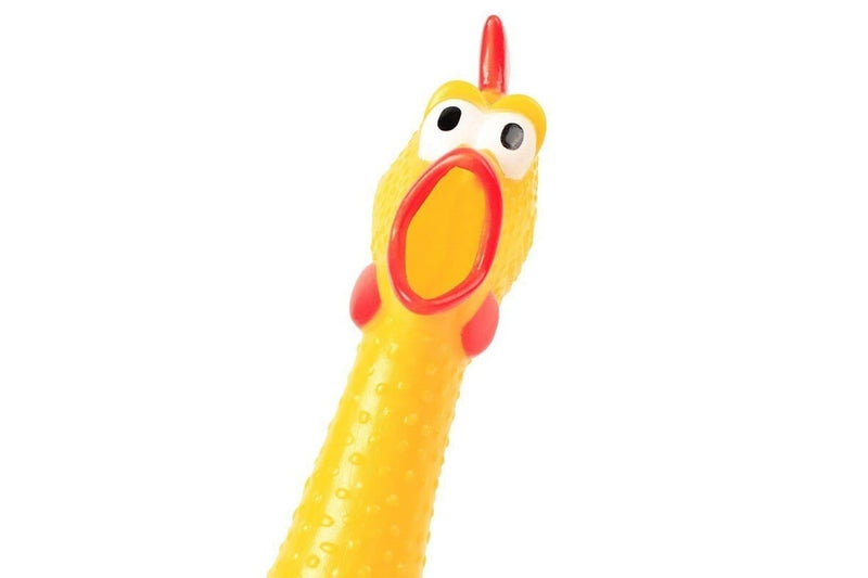 Rubber Squeaky Screaming Chicken Funny Sound Dog Toy For Small Large Dogs