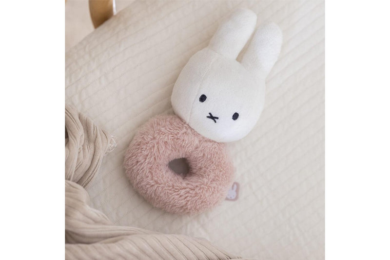 Miffy: Fluffy Ring Rattle - Pink