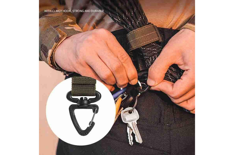 Carabiners Multifunctional Hanging Buckle Keychain Black - Black