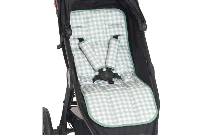 All4Ella: Harness Covers & Pram Pegs - Gingham Sage