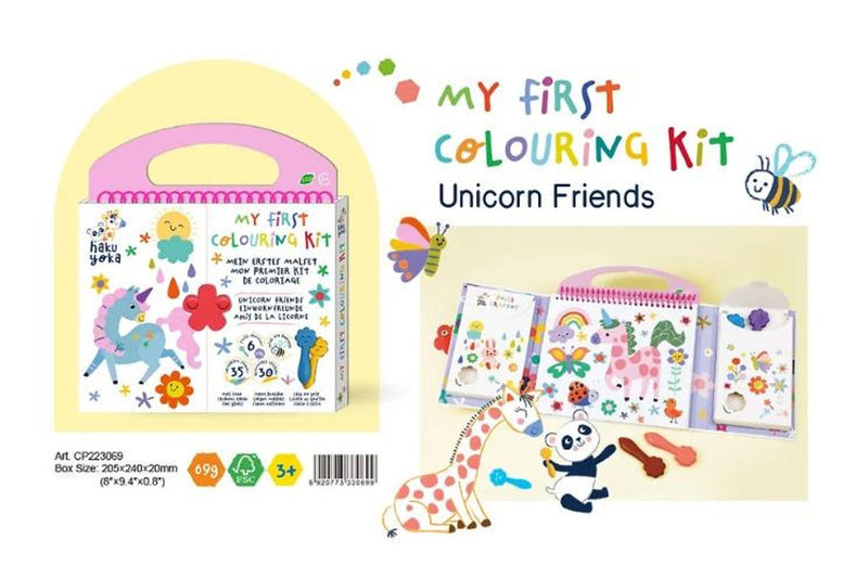 Haku Yoka: My First Colouring Kit - Unicorn Friends