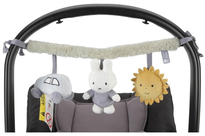 Miffy: Fluffy Car Seat Toy - Blue/Green