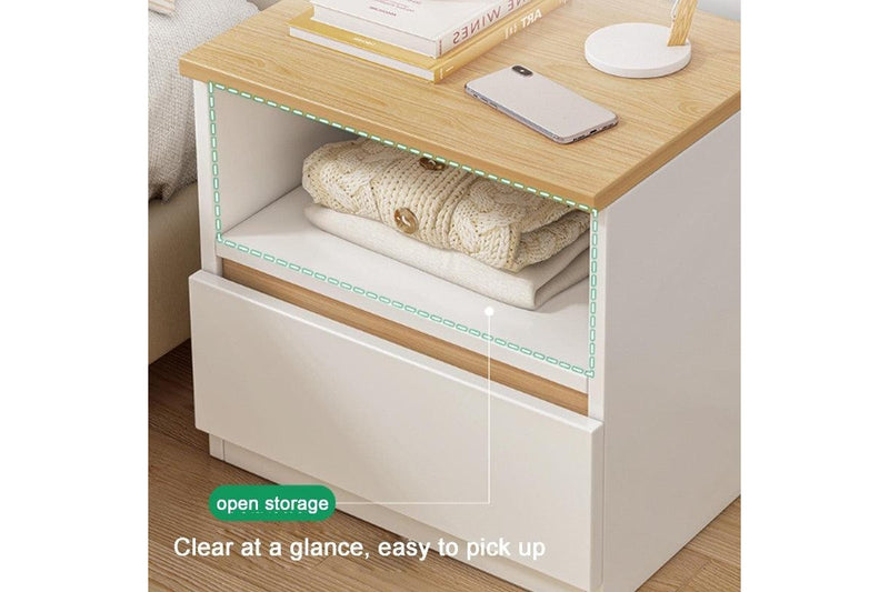 Bedside Table with Drawers