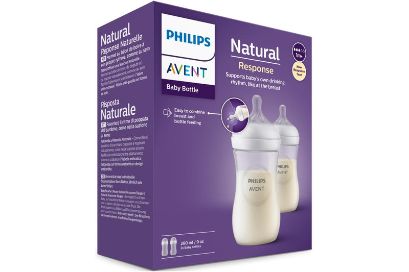 Avent: Natural Response Bottle - 260ml (2 Pack)