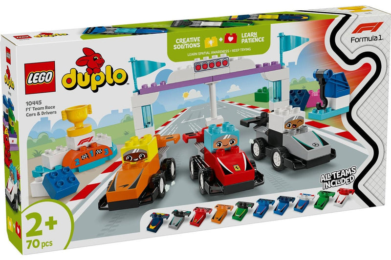 LEGO DUPLO: F1 Team Race Cars & Drivers - (10445)